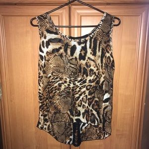Tiger Print Tank Top